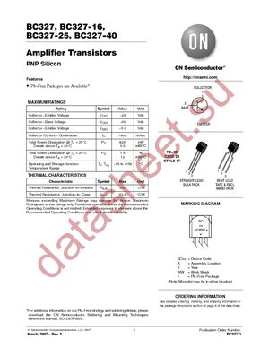 BC327-016 datasheet  